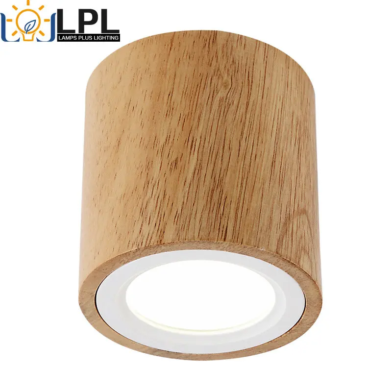 

Modern Led Downlight Creative Solid Wood Aisle Balcony Wall Decoration Living Room Bedroom Surface Mounted Led Ceiling Spotlight