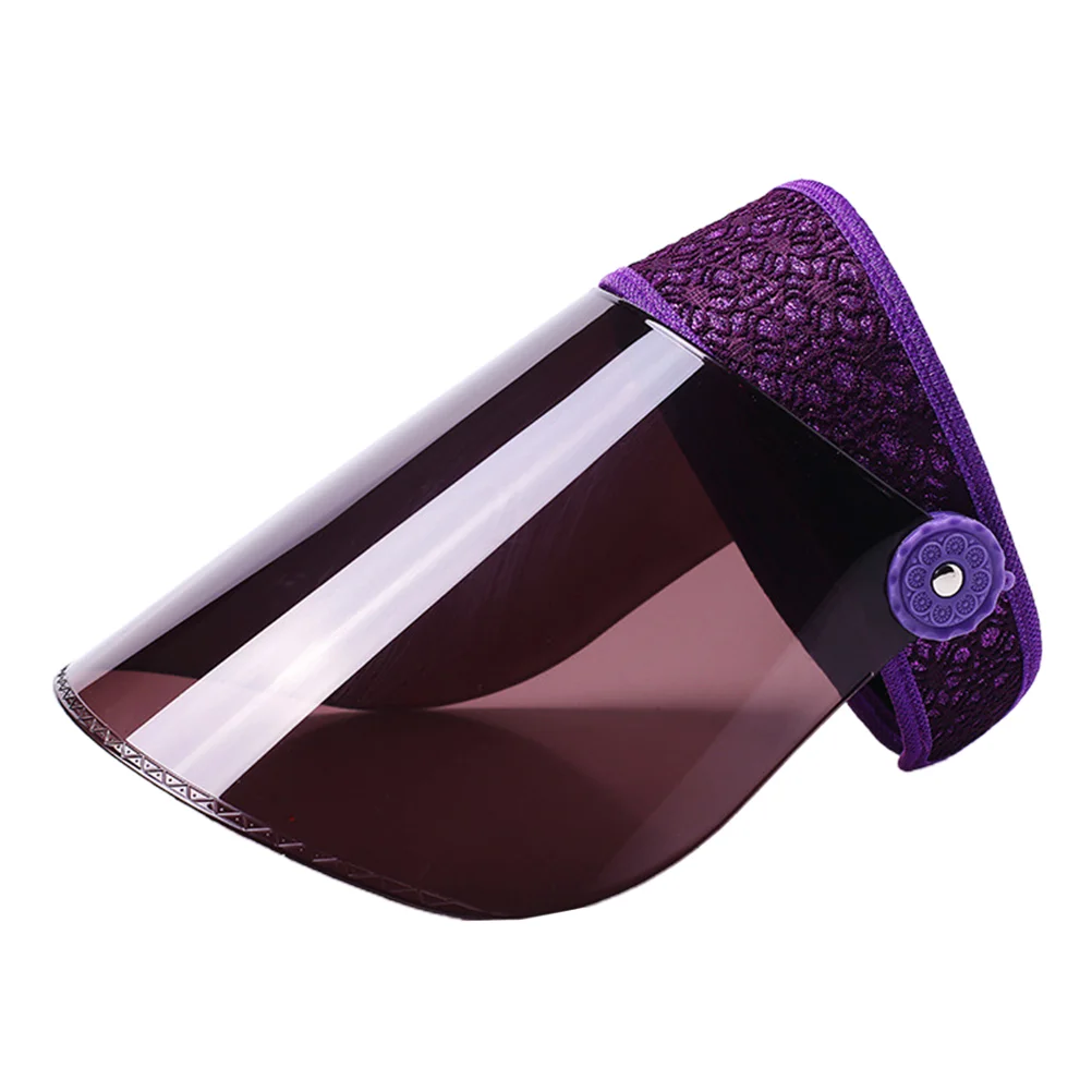 

Adjustable Sun Block Unisex Outdoor Ultraviolet-Proof Sun Hat Fashion Shield Len Headwear for Outdoor Travel Cycling (Purple)