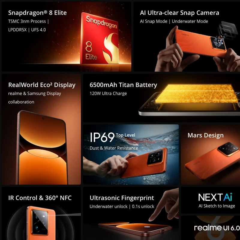 Смартфон Realme GT7 Pro 12/256ГБ 12/512ГБ global