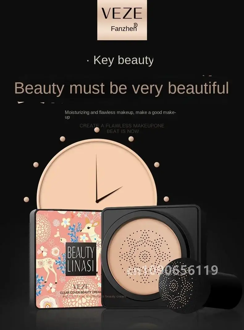 VENZEN BB Air Cushion CC Cream Foundation Консилер Грибовидная головка Отбеливание