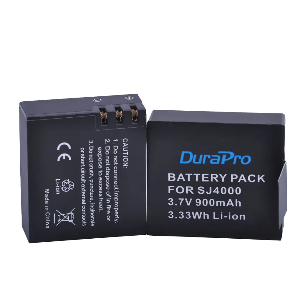 Аккумулятор SJ4000 900 мАч для SJCAM M10 SJ5000 EKEN H9 SOOCOO c30 SJ7000 EK5000 EK7000 Hawkeye Firefly 7S SJ8000 SJ9000