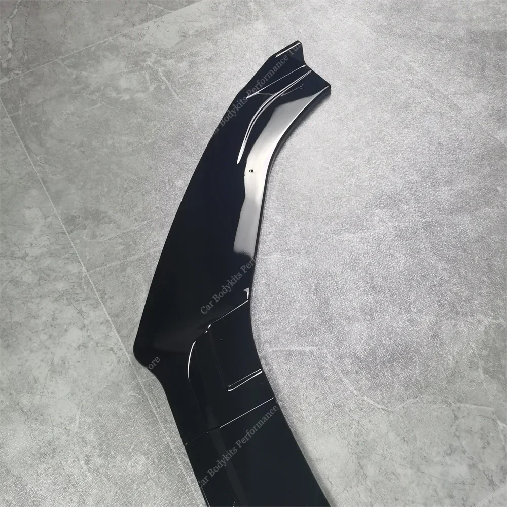 Для VW TAIGO/NiVUS R-Line 2021-2024 3 шт. глянцевый черный передний бампер спойлер для губ