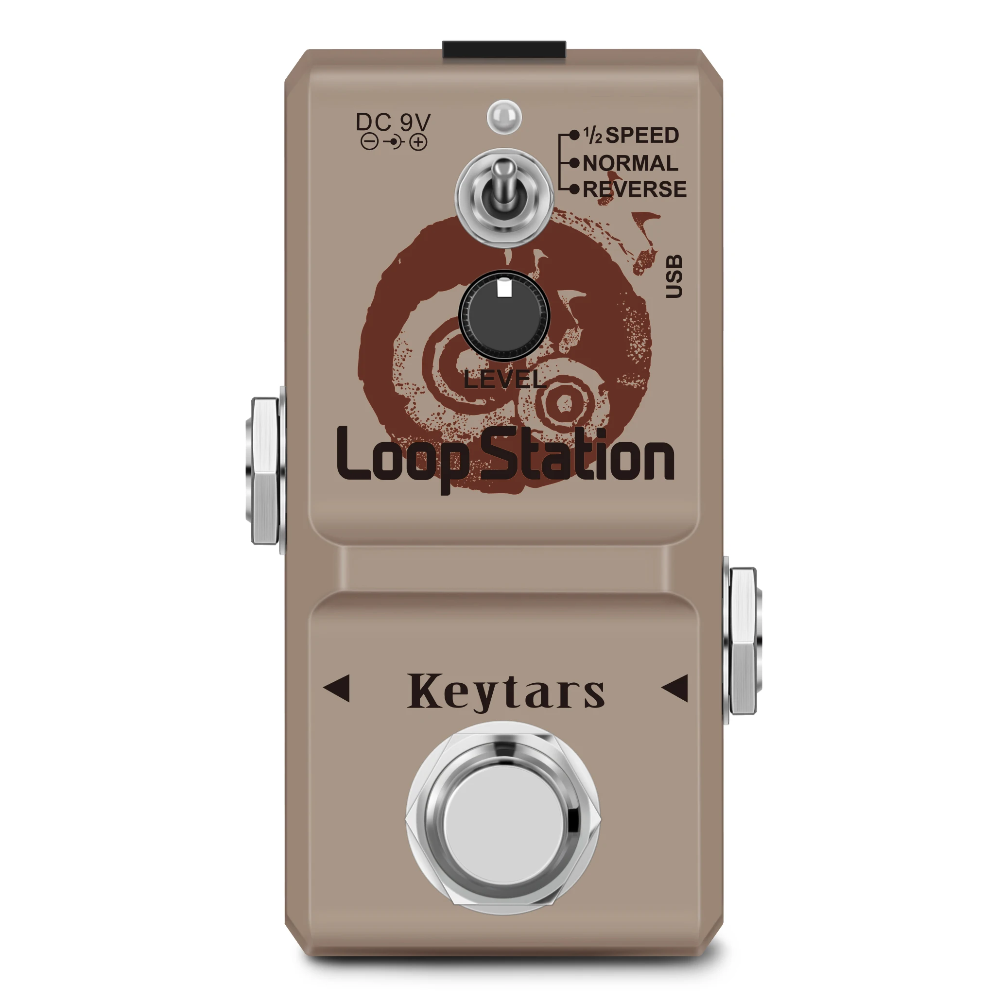 

Keytars LN-332S Loop Station 48K Looper Pedal Unlimited Overdubs 10 Minutes of Looping, 1/2 time, and Reverse