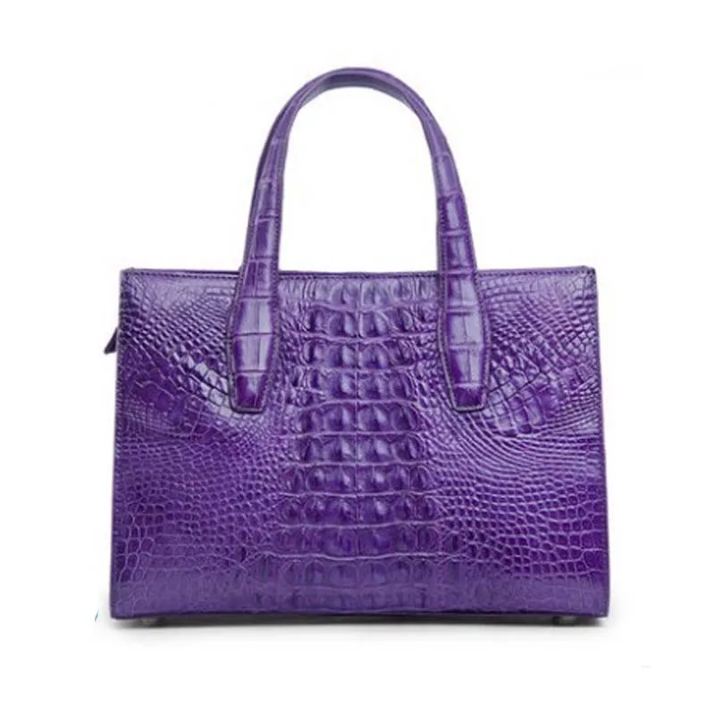 Сумка ouluoer женская из тайской крокодиловой кожи сумочка на одно плечо кросс-боди