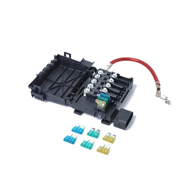 

OEM 1J0937550A Car Fuse Box Holder Durable Battery Terminal Plastic Heat Resistant Easy Install Replacement Can For Golf 4 MK4