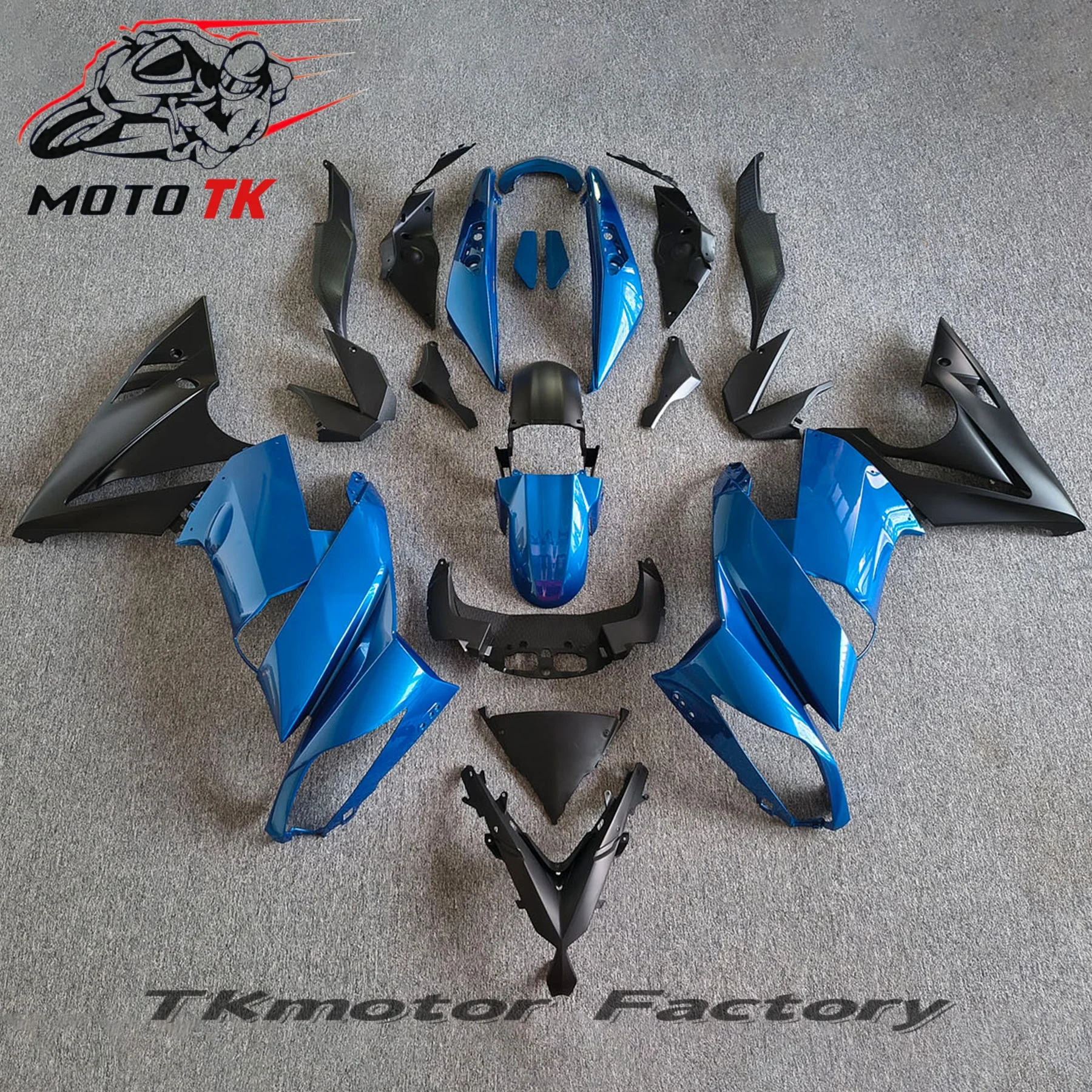 Фото Зелено-черный литой обтекатель (обвес) для KAWASAKI NINJA 650R ER6F ER 6F 6 F 650 R ER-6F ER6 F 2009 2010 2011 09 10 11, OEM-качество №3