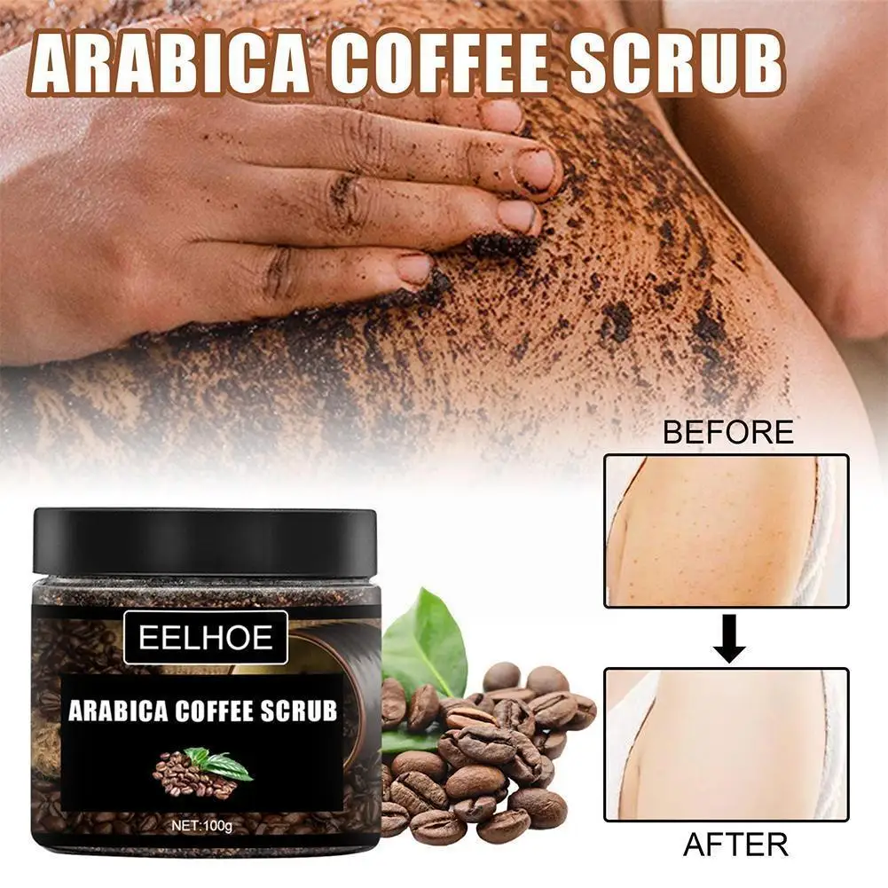 

100g Whitening Body Scrub Cream Coffee Moisturizing Skin Exfoliating For Whole Body Pimple Removal Whitening Joints Bath Us Q6w9