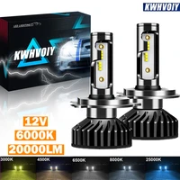 kwhvoiy h7 led h4 h1 h11 hb4 hb3 9005 9006 h7 120w lamp canbus headlight bulbs car auto fog light 40000lm 3570 12v 6000k 4300k