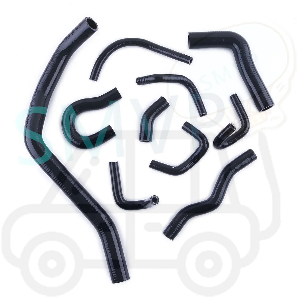 Комплект силиконовых шлангов радиатора для 1988-1991 1989 1990 Honda Civic/CRX EE EF/CR-X Base/DX HF/Si 10