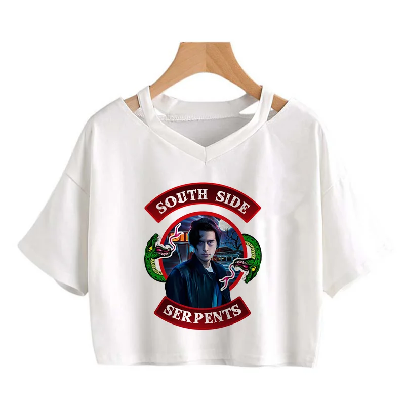 Футболка женская с принтом Змея в стиле Харадзюку |