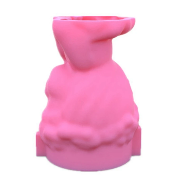 Силиконовая форма 3D Милая Девушка Цветочный горшок Плесень DIY Поделки ...