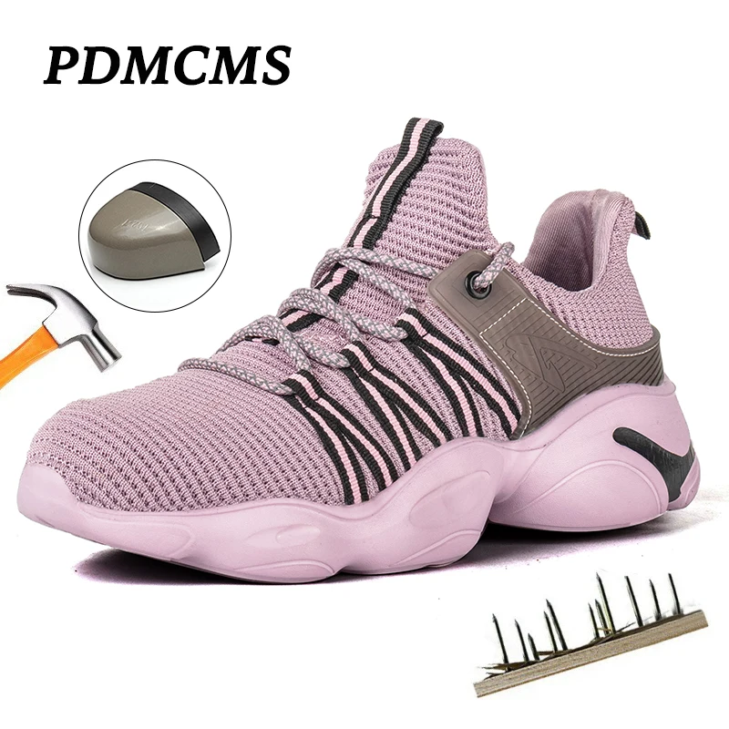 Pdmcms Work Boots Men Indestructible Steel Toe Shoes Safety Boot Women Work Sneakers Anti-puncture Working Shoes Dropshipping