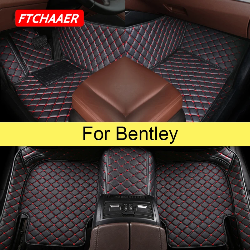 

FTCHAAER автомобильные коврики для BENTLEY Flying прямой Continental GT Bentayga Mulsanne Foot Coche аксессуары коврики