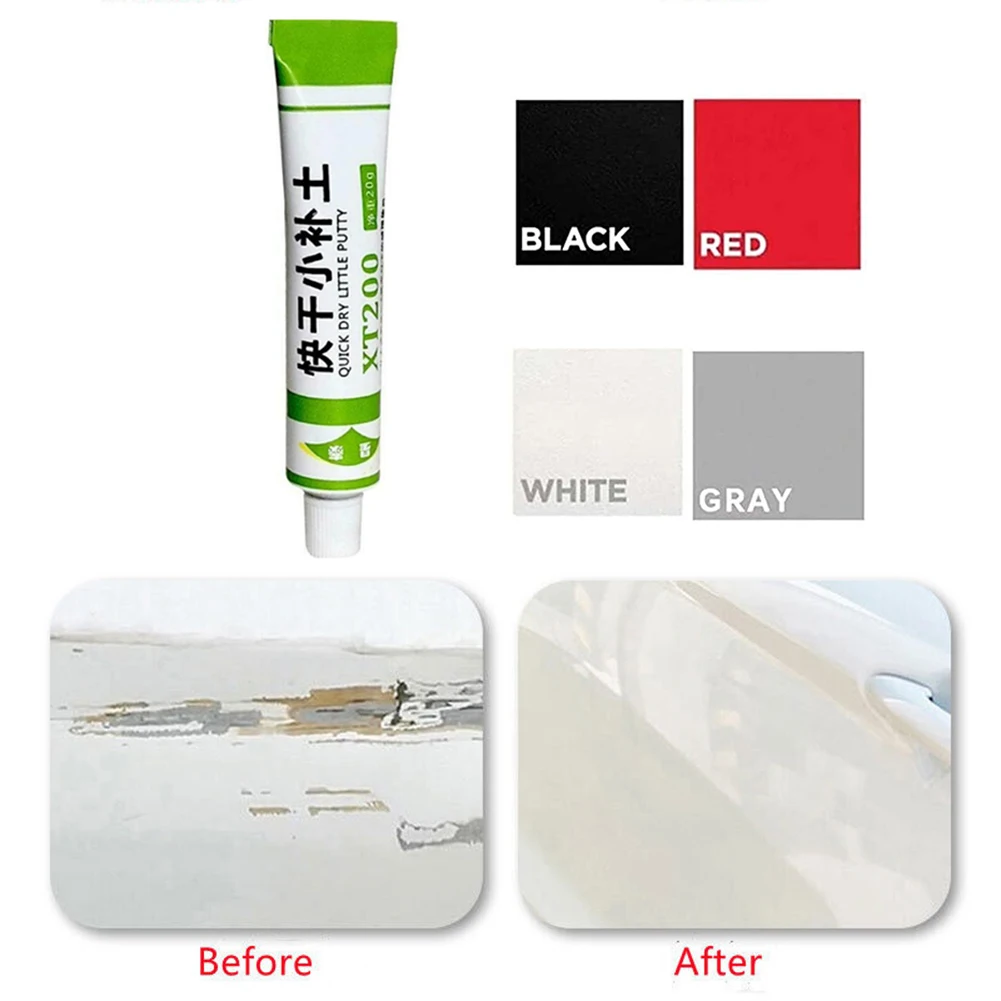1Pcs Car Scratch Repair Agent Quick Dry Little Putty Scratch Remover Touch Up Paste White Black Red Gray Fix Tools High Quality images - 6