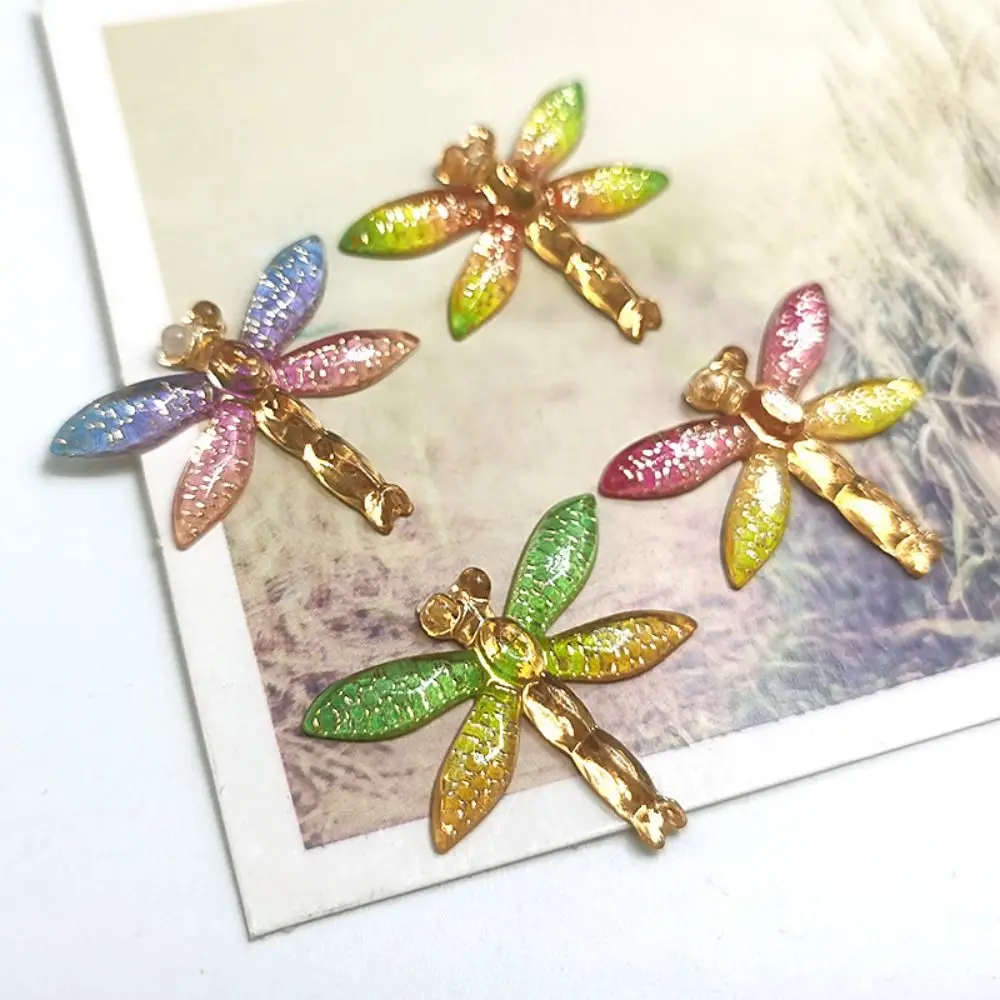 

Home Decoration Resin Craft Phone Case Patch Colorful Wedding Appliques Dragonfly Ornaments Jewelry Pendant DIY