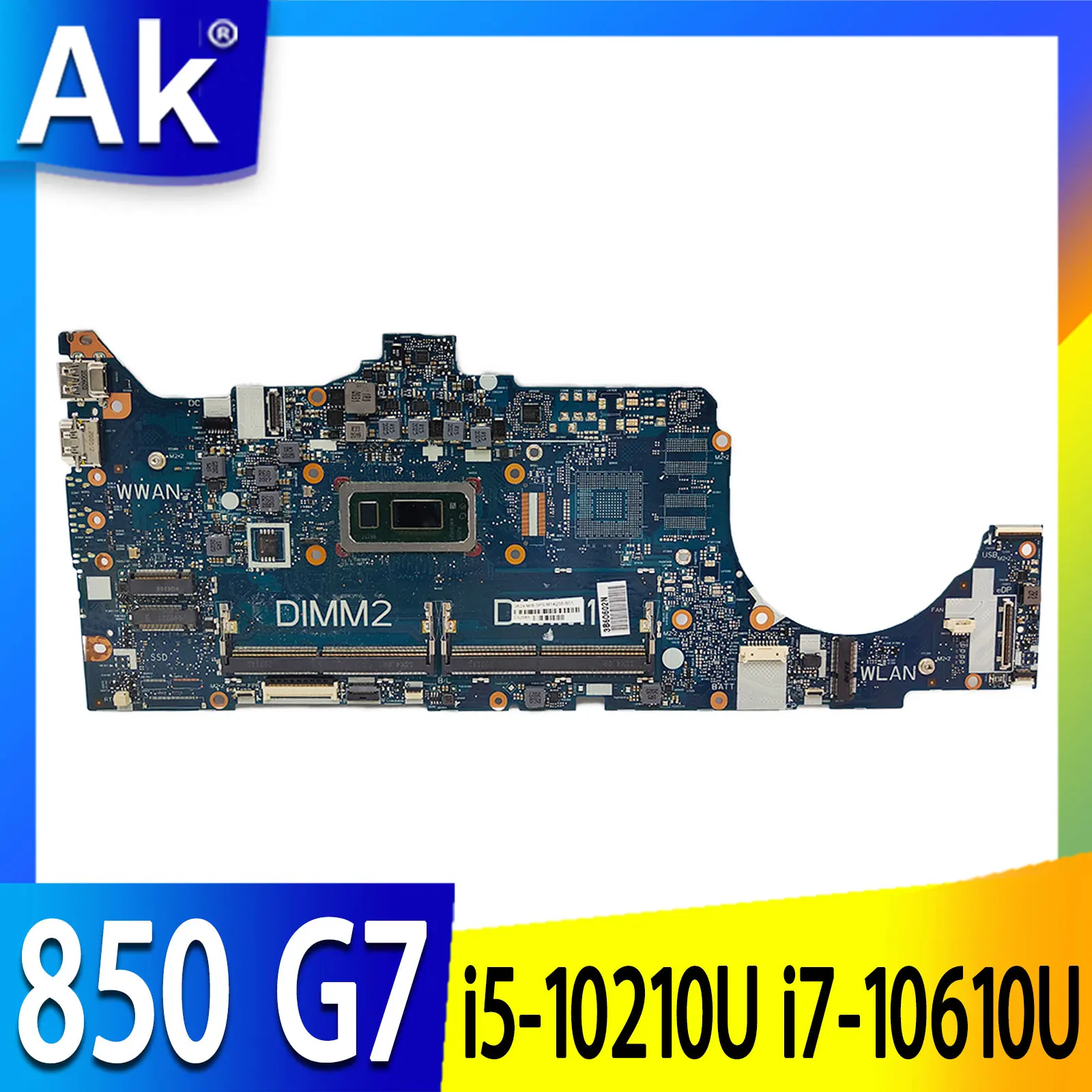 

Материнская плата для ноутбука Hp zfiотражатель15 850 G7 с i5-10210U i7-10610U CPU 6050A3140901 M05246-601 M05246-001 DDR4 100% протестирована ОК