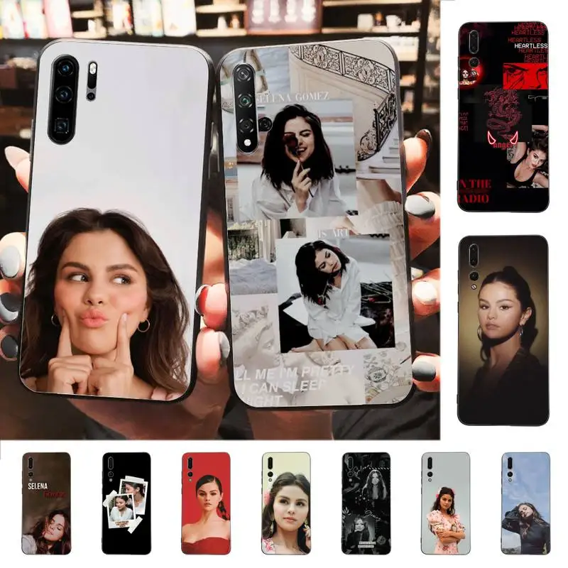 

RuiCaiCa Selena Gomez Phone Case for Huawei P30 40 20 10 8 9 lite pro plus Psmart2019