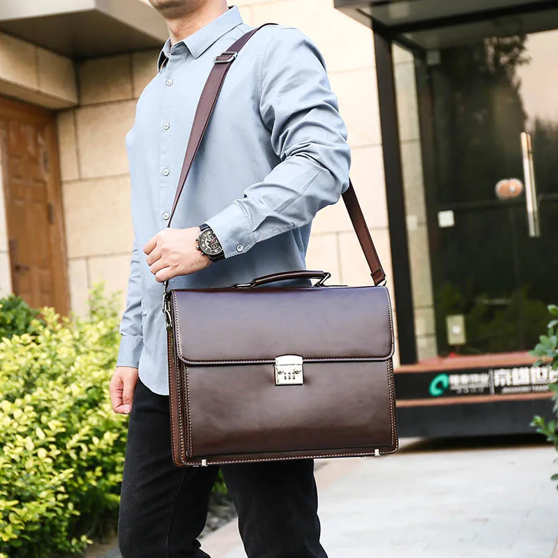 Мужская сумка через плечо высококачественная деловая сумка-портфель сумки