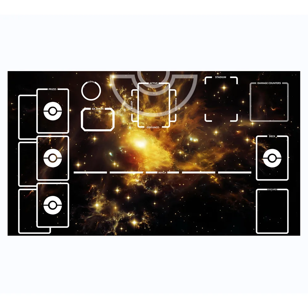 

Pokemon Starry Sky Table Mat Board Game TCG Playmat Game Mousemat 60X35 CM Mousepad Compatible for PKM CCG Trading Cards