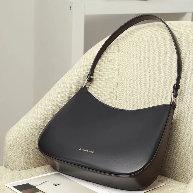 

Genuine leather women's bag, high-end and niche design, stick bag, 2023 new fashion underarm bag, shoulder bag, women's tote bag