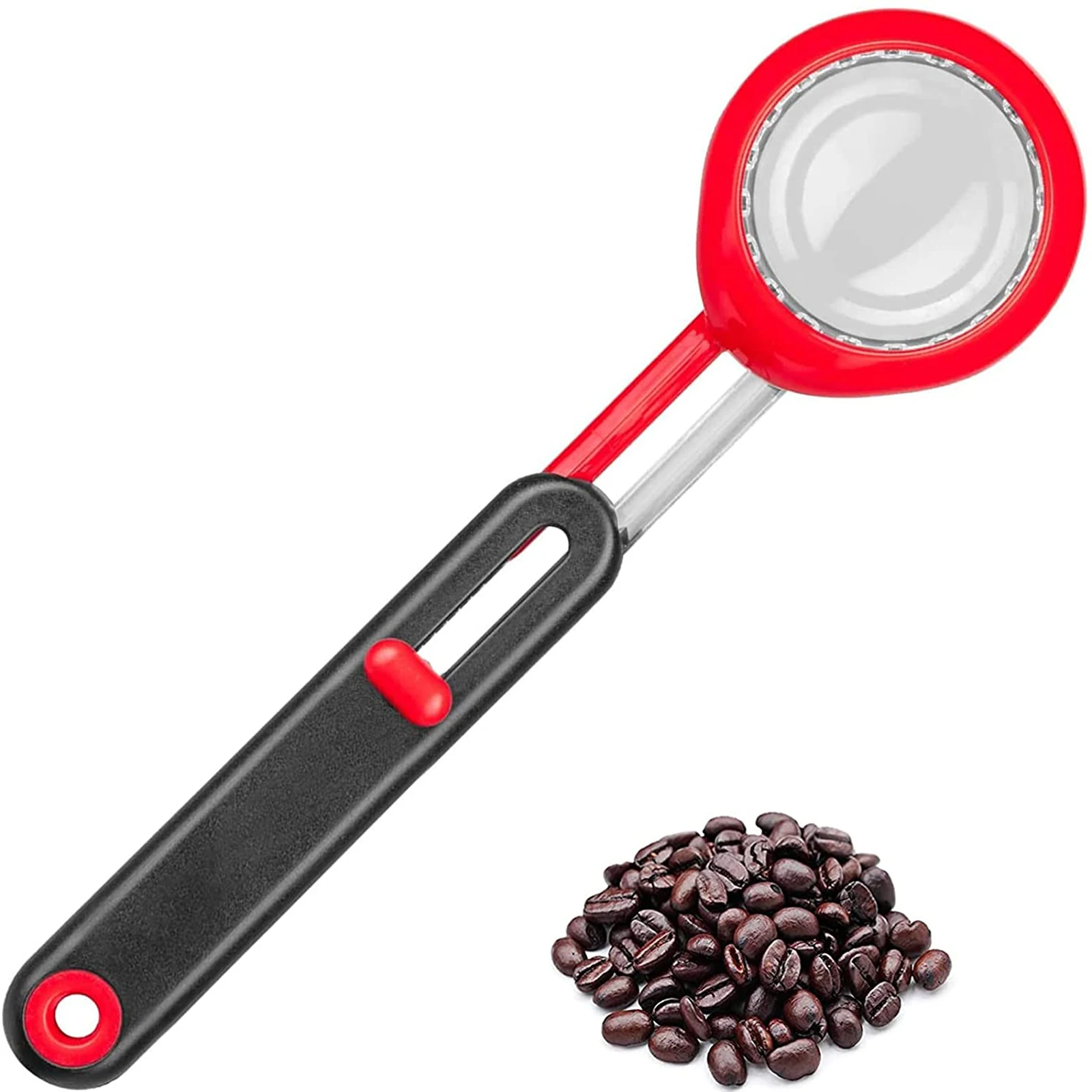 

Adjustable Lever Measuring Spoon Coffee Measurer Scoop with Ergonomic Handle Coffee Protein Powder Leveling Measuring Spoon