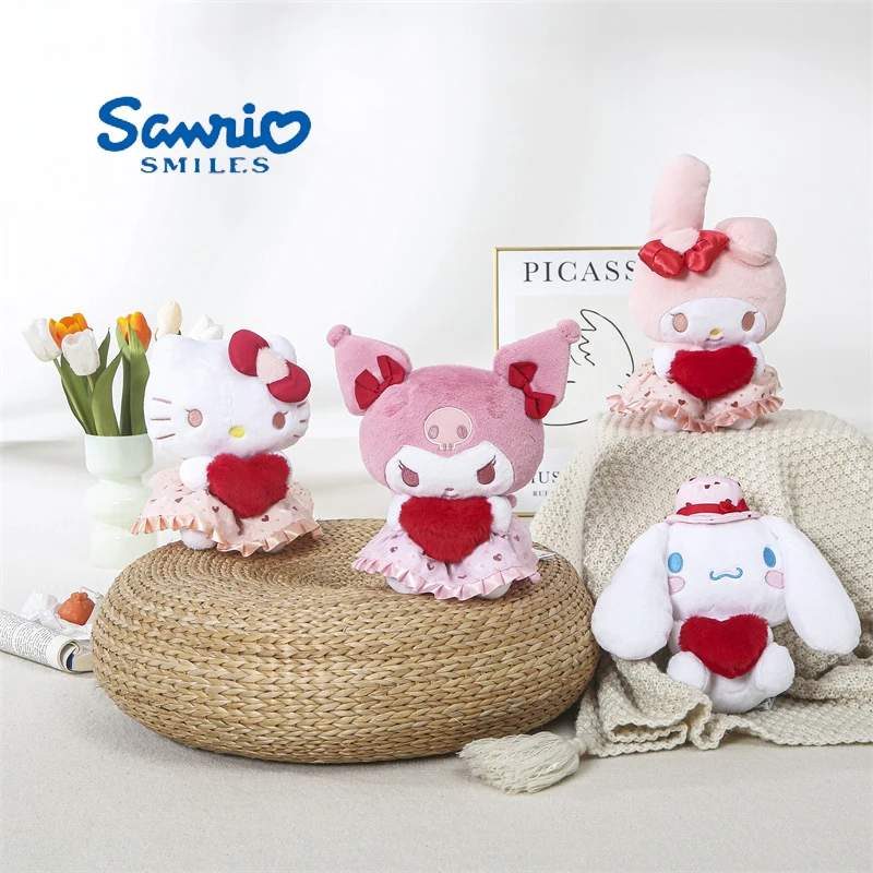 

Sanrio Genuine Licensed Melody / Cinnamoroll / Hello Kitty Palpitate With Excitement Love Plush Girls Sofa Throw Pillow Kid Toys