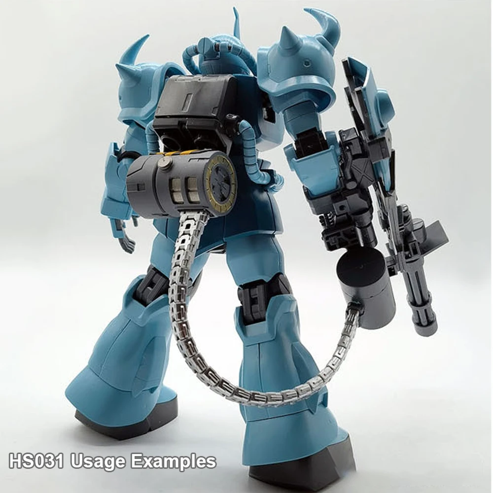 Фото Для MG 1/100 Gouf HG RG 1/144: Система подачи патронов Гатлинга, звенья магазинного ремня, ремень для патронов Гатлинга, аксессуарная деталь №3