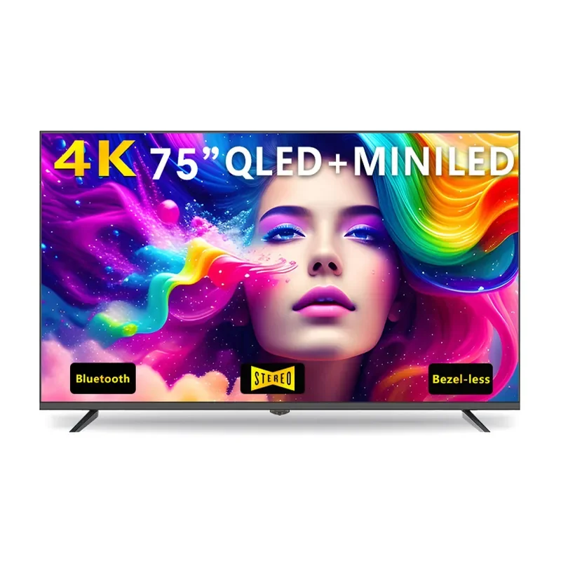 QLED телевизор 32 43 55 65 75 85 100 дюймов, Android, Google Smart LCD, интернет-телевизор. (art.: 3920dccbb9950) - 3920dccbb9950