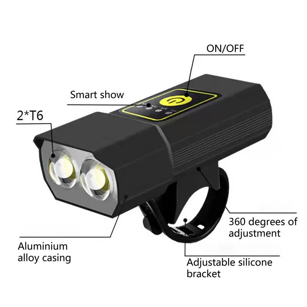 

Bicycle Front Light Stable Accessories Bike Lamp Practical Reliable Bike Flashlight for Bike Bike Flashlight