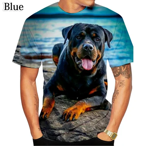 Мужская футболка Rottweiler 3D Print Polyester