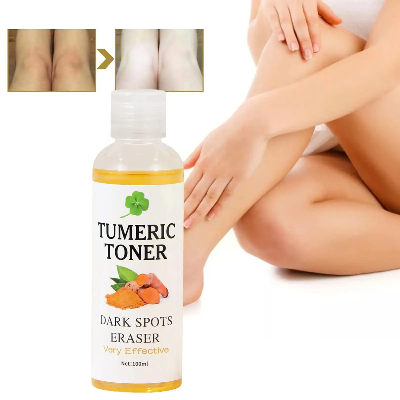 

100ml Turmeric Facial Toner Anti Aging Acne Dark Spot Whitening Skin Removal Essential Moisturizing Ginger Serum Brighten F B4X5