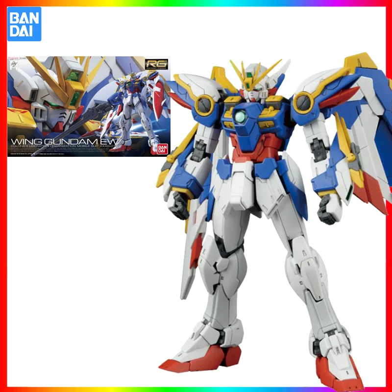 

In Stock Bandai Original RG 1/144 Wing Gundam EW Action Figure Assembly Model Collectible Toys