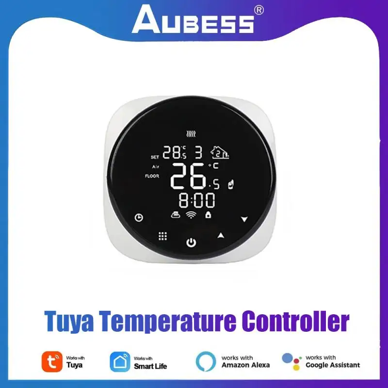 

Умный Wi-Fi регулятор температуры для воды или электрического подогрева пола/газового котла Aubess Tuya работает с Alexa Google Home