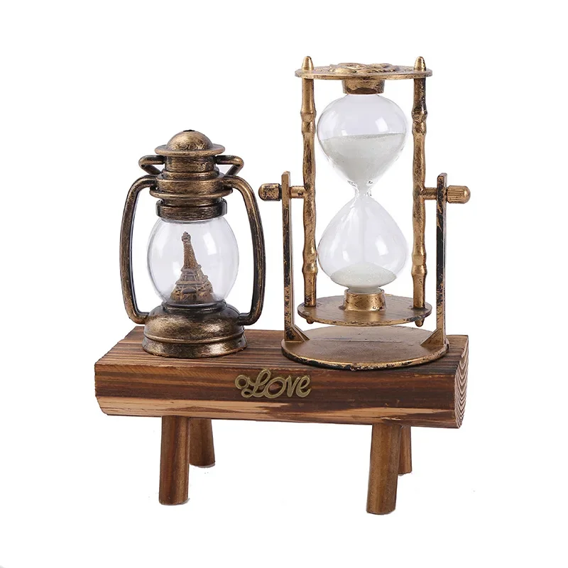 Креативные подарки Ретро Эйфелева башня Песочные часы Украшение на рабочем