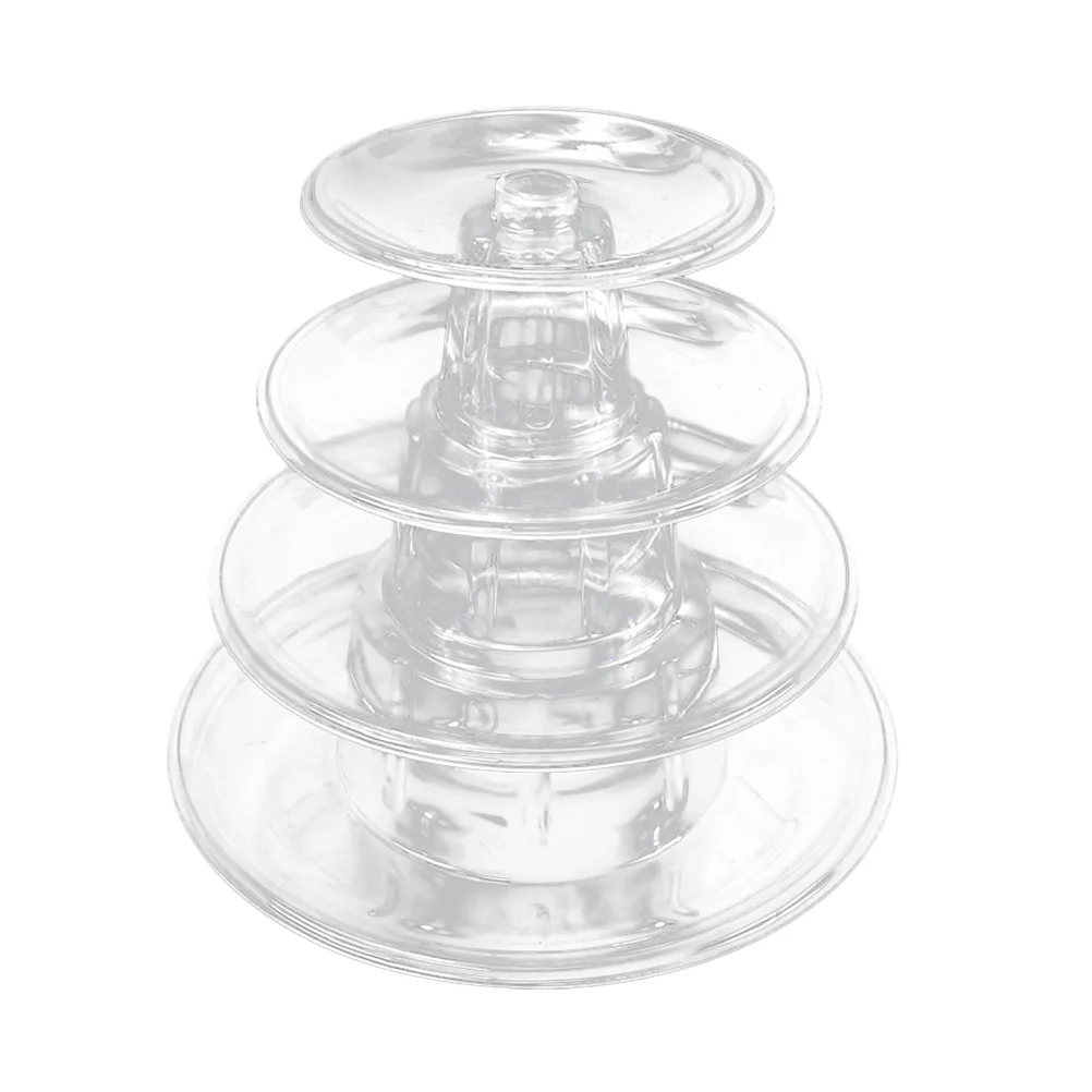 

Stand Display Macaron Cake Tower Cupcake Dessert Holder Rack Donut Acrylic Tier Platter Riser Tiered Wedding Round Clear Snack