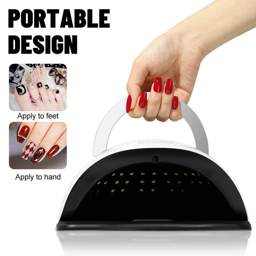 Быстроотверждаемая сушилка 380 Вт с 81 светодиодными лампами 4 таймерами