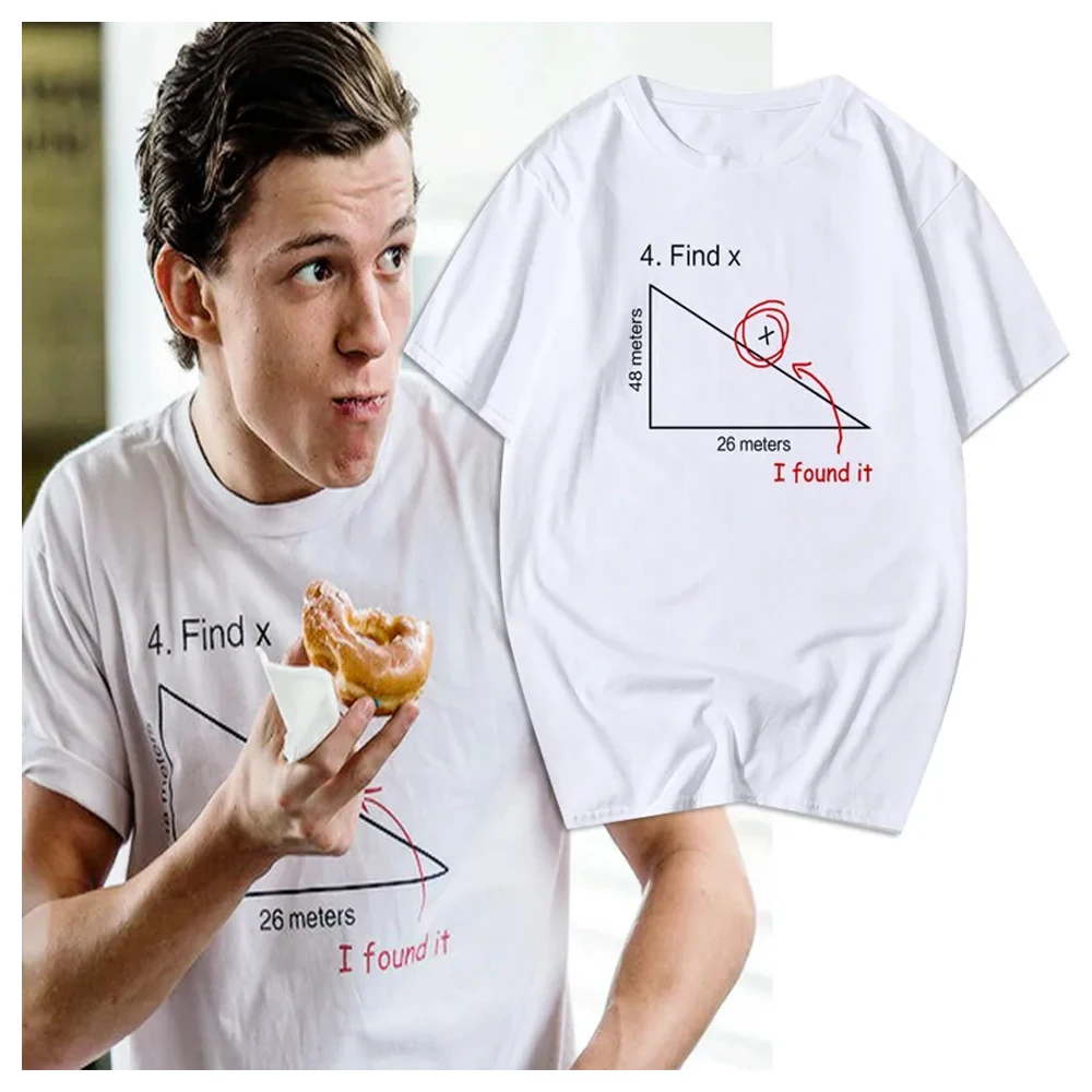 

Tom Holland Same Style x T-shirt Fashion Short Sleeve Crewneck Tee Women Men's Tshirt 2023 Hip Hop Funny Clothes