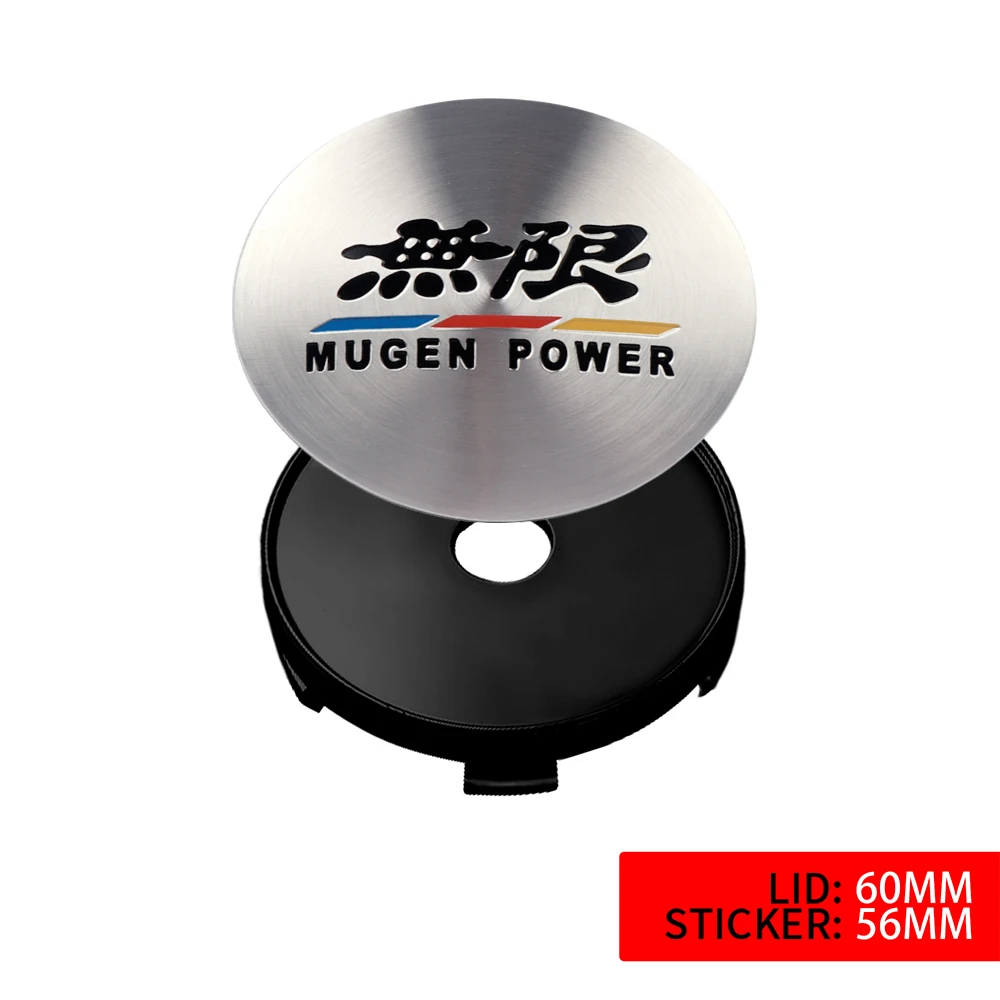 

4 шт., колпаки на центра колеса автомобиля, значок наклейки на ступицу шин, чехол для Honda Jazz Fit Avancier Crv Accord Pilot City Prelude Mugen Power