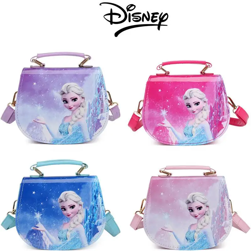 

Disney Snow Princess Children Pu Messenger Bag Girl Shoulder Bag Handbag Kid Fashion Shopping Bag Gift