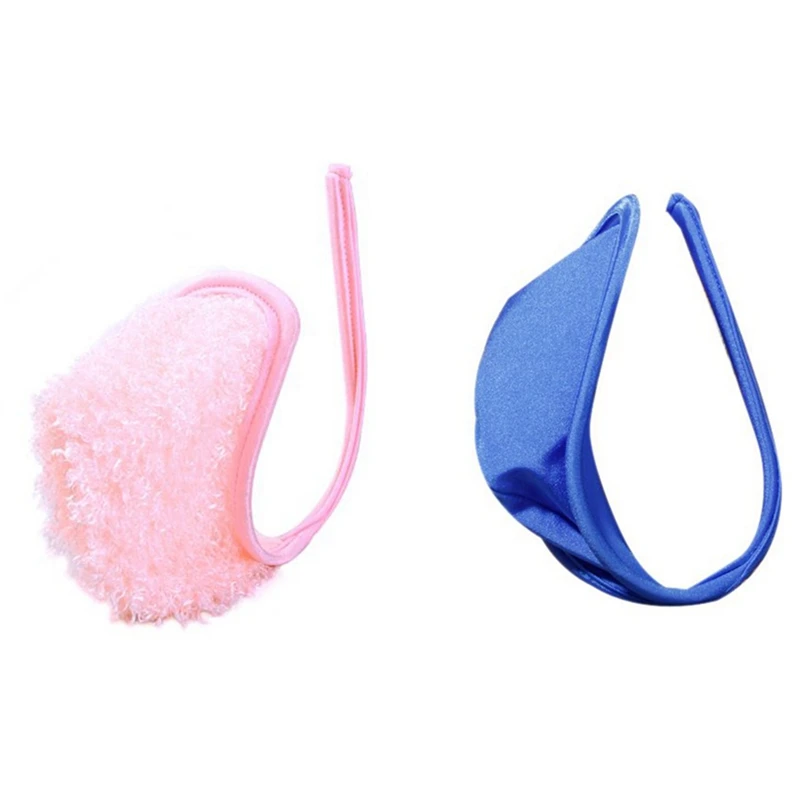 

Мужские стринги C-String, 2 шт., невидимое нижнее белье, трусики, розовые и синие