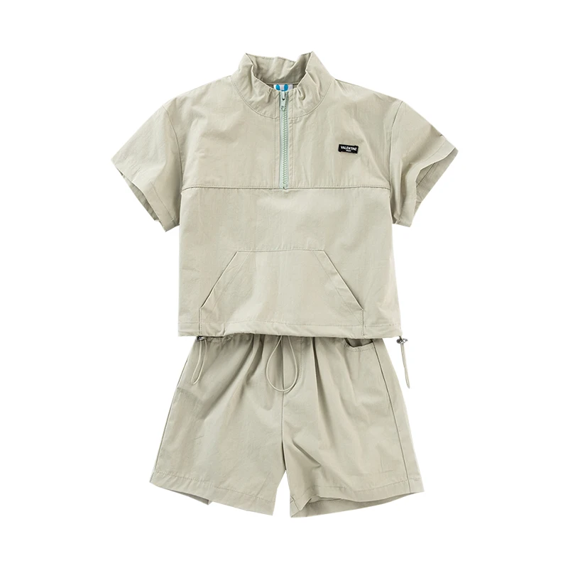

Fashion Kids Girls and Boys Casual Clothing Set 2022 Summer New Children Shirt and Short Pants Two Piece Set A188