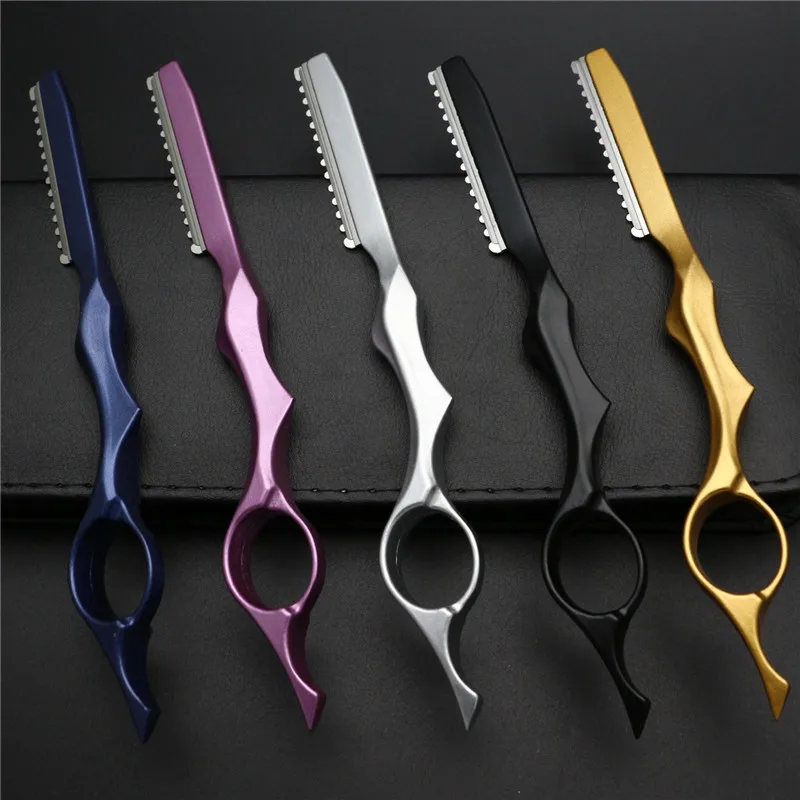 

Sdatter Sharp Barber Razor Blade Hair Razors Face Shaver Cut Hair Cutting Fine Thinning Trimming Alloy Shaving Knife Hairdresser