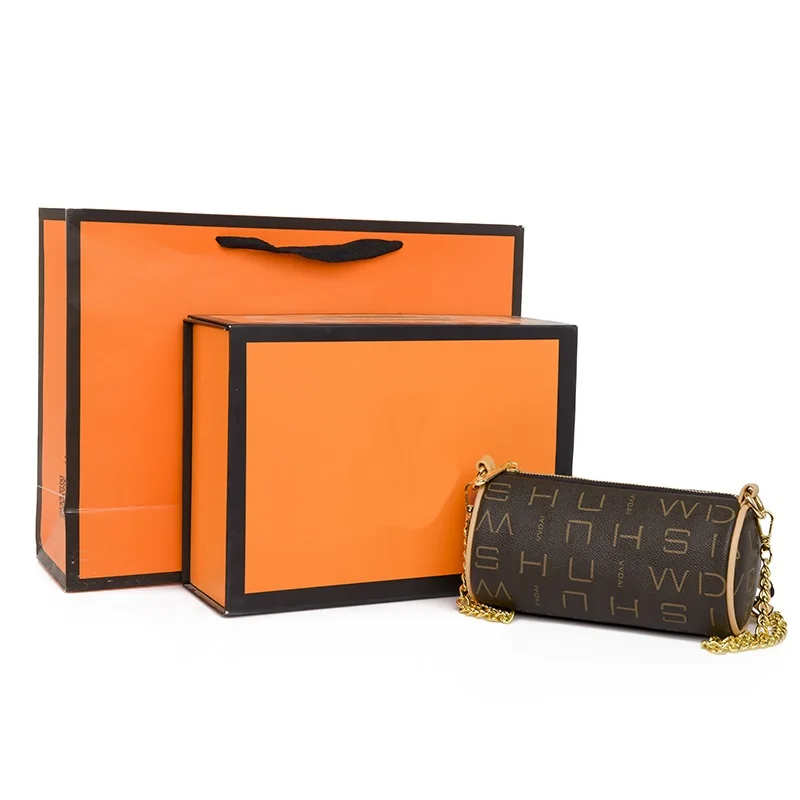 

Сумка-барабан с золотым помпоном, Фирменные женские сумки на плечо, 2022, толстые стеганые кошельки на цепочке через плечо и сумочка, женские к...