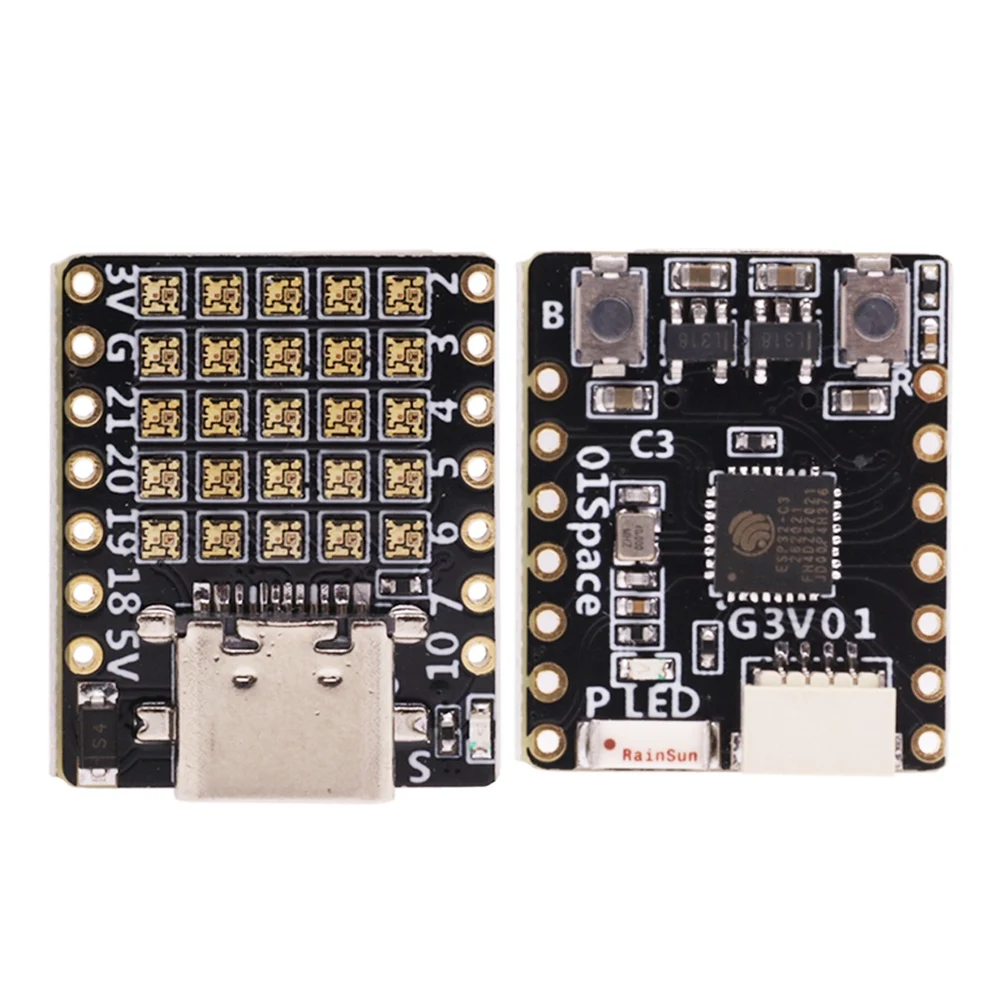 Плата разработки ESP32 C3 C3FH4 RGB RISC-V WiFi Bluetooth IoT совместимая с Python