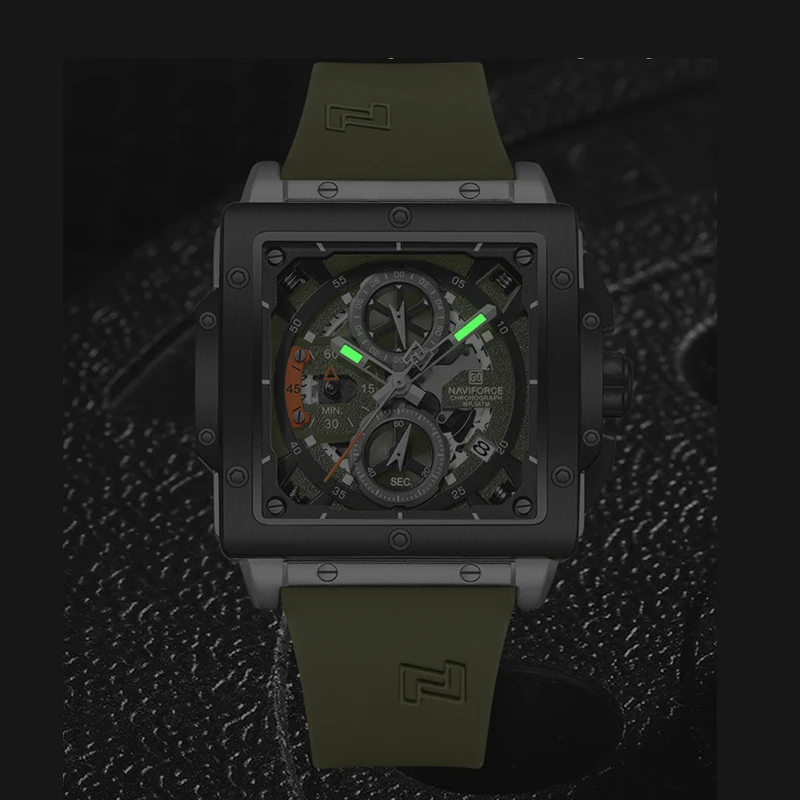 NAVIFORCE новые стильные часы для мужчин повседневные спортивные кварцевые