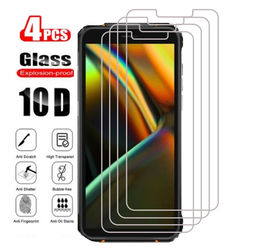 

4PCS For Blackview A100 A70 A80 Plus A80s A90 BL5000 5G BV6600 Pro BV6600E BV5100 Screen Protective Tempered Glass Cover Film