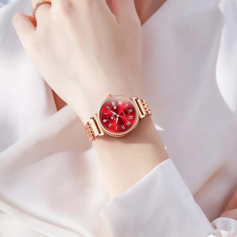 OLEVS женские часы легкие роскошные очаровательные оригинальные наручные для