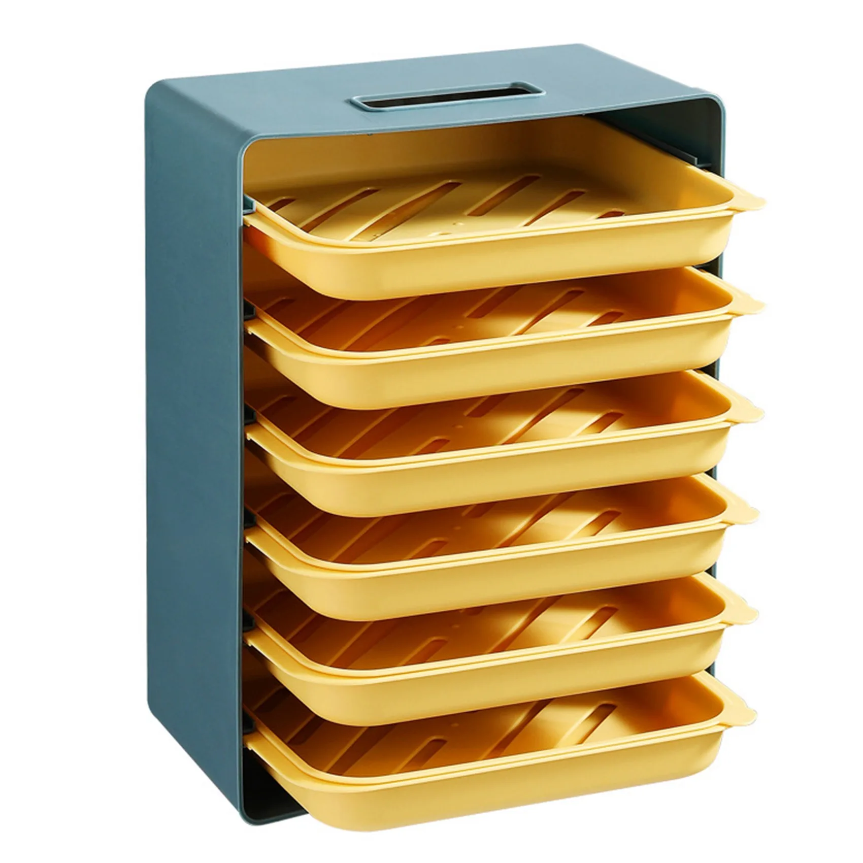 

Kitchen Storage Multi Layer Dish Tray Wall Mounted Side Dish Stackable Fruit Display Storage Plate Hot Pot Serving Tray