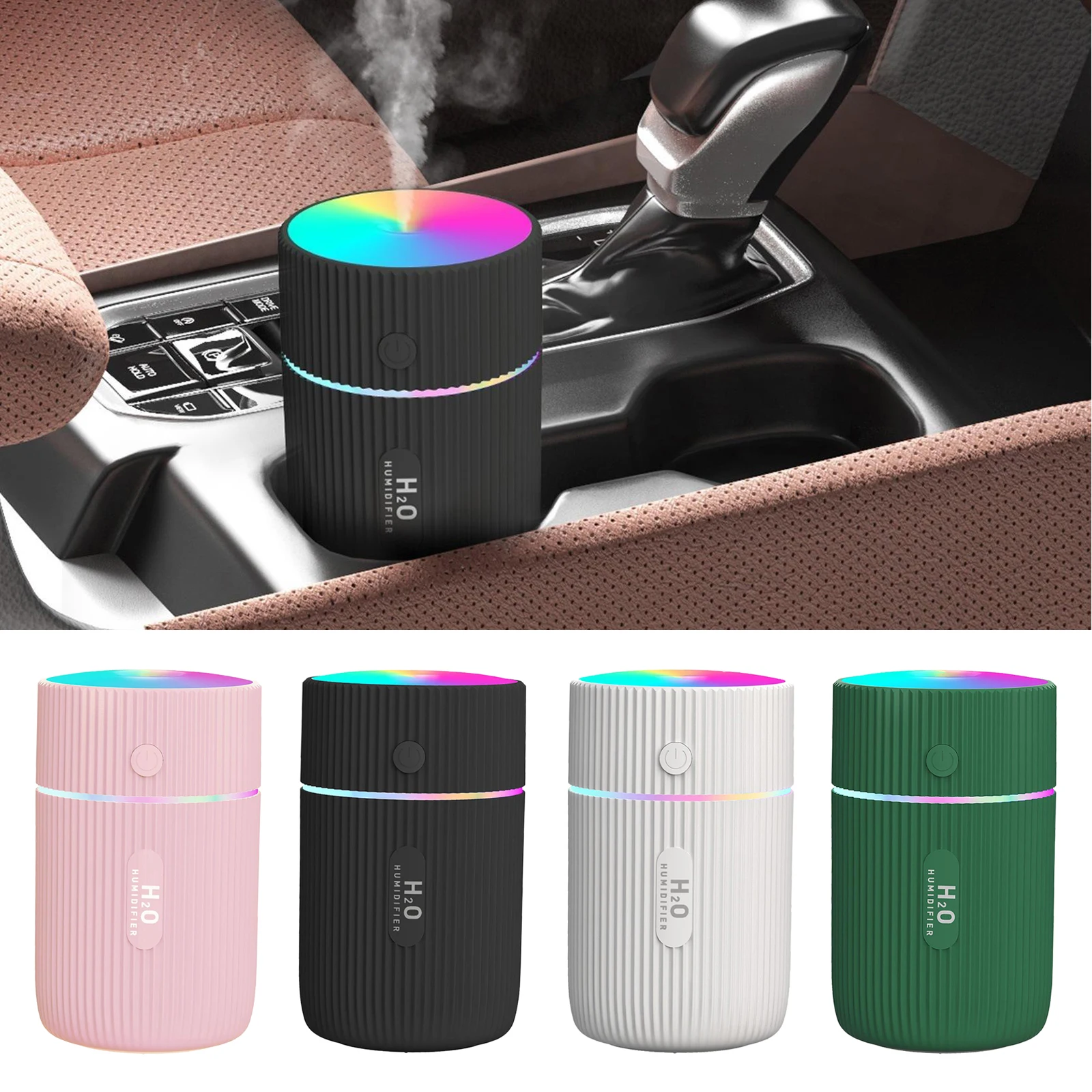 

New 220ml Air Humidifier Car Ultrasonic Aroma Essential Oil Diffuser Cool Mist Fogger Maker Home Aromatherapy Diffuser Humid