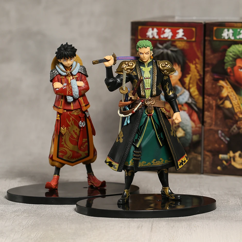 

DXF One Piece Monkey D Luffy Roronoa Zoro PVC Brinquedos Collection Figure Toy for Christmas Gift